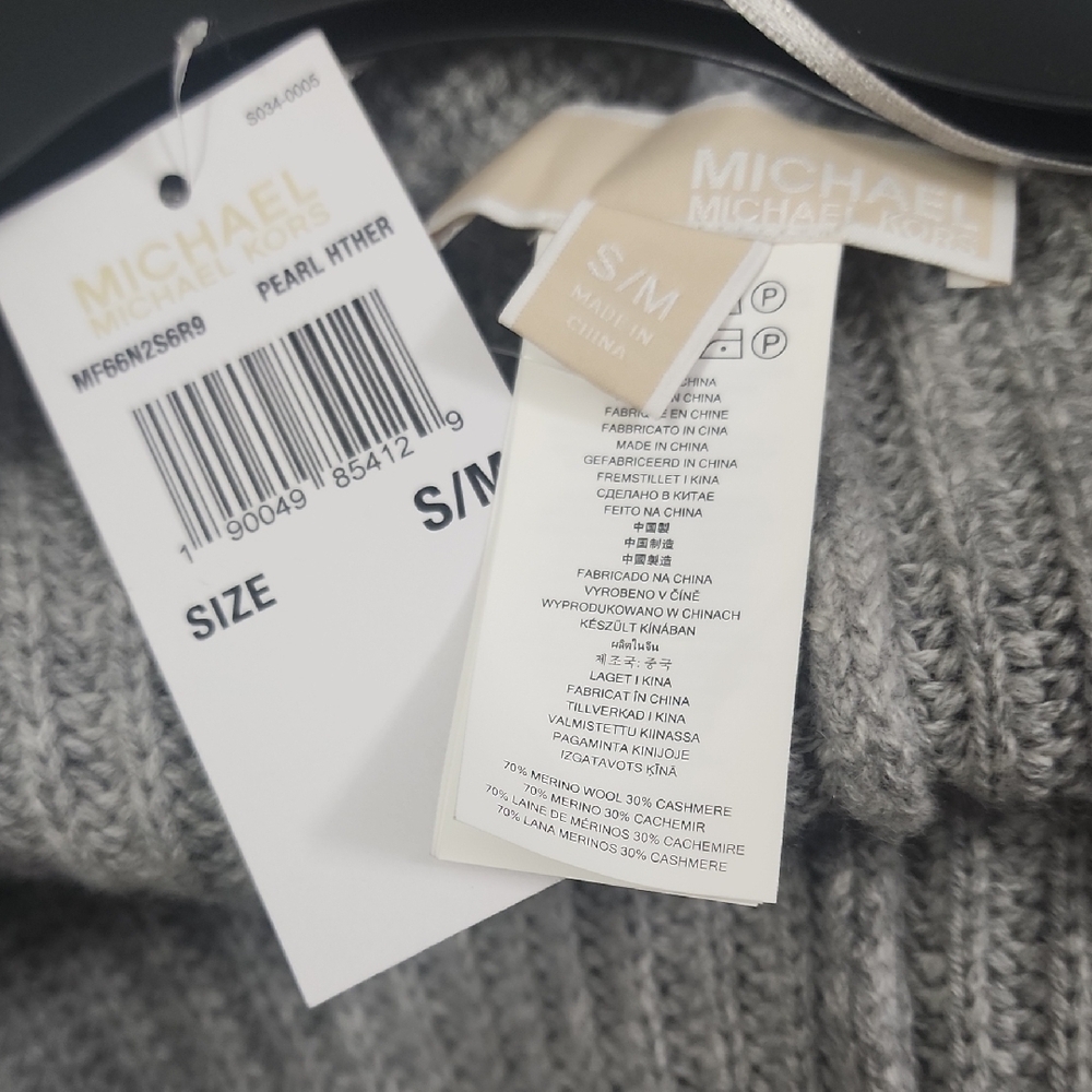 Michael Kors Collection Gray Women's Poncho - Picture 4 of 4